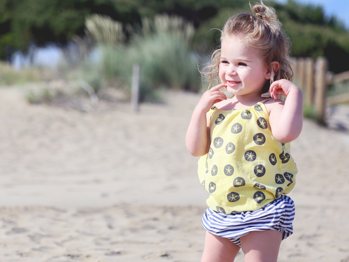 Vakantie outfit van Lotus: trendy bloomer van Piñata PUM