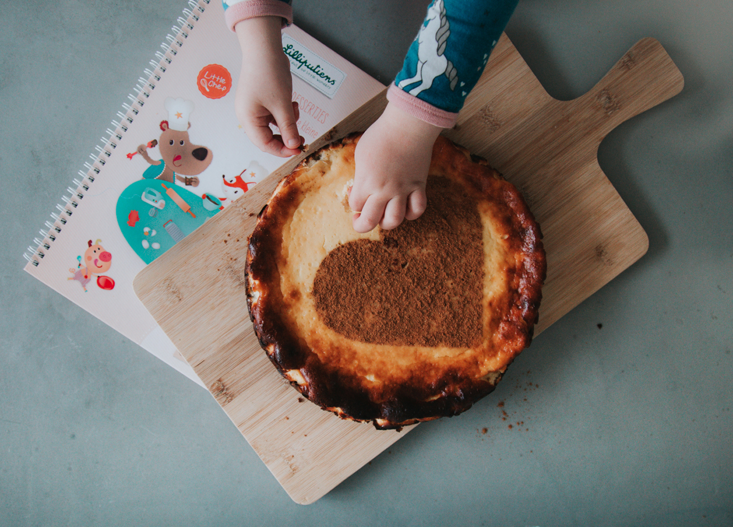 Een cheesecake recept uit het Lilliputiens kookboek