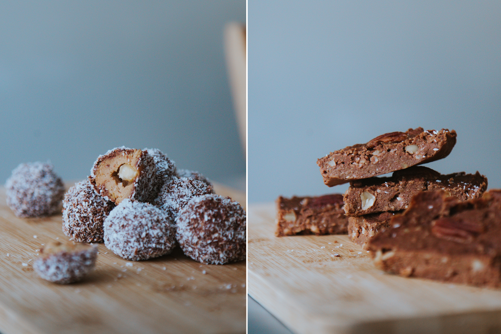 Gezond en lekker: bonbons en brownies gemaakt van kikkererwten